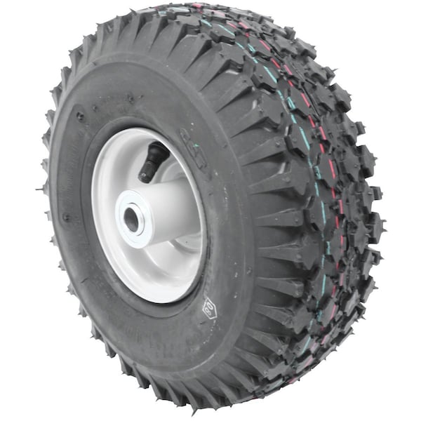 4.10x3.5x4 Lawn Mower Wheel, 4 Ply, Stud